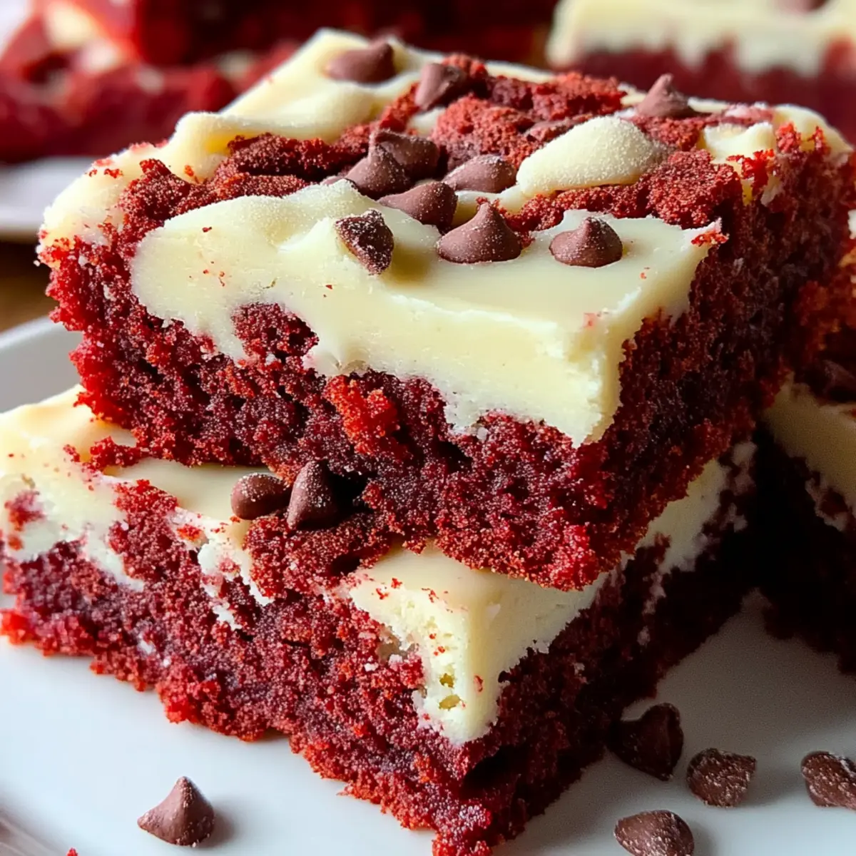 Red Velvet Cookie Bars