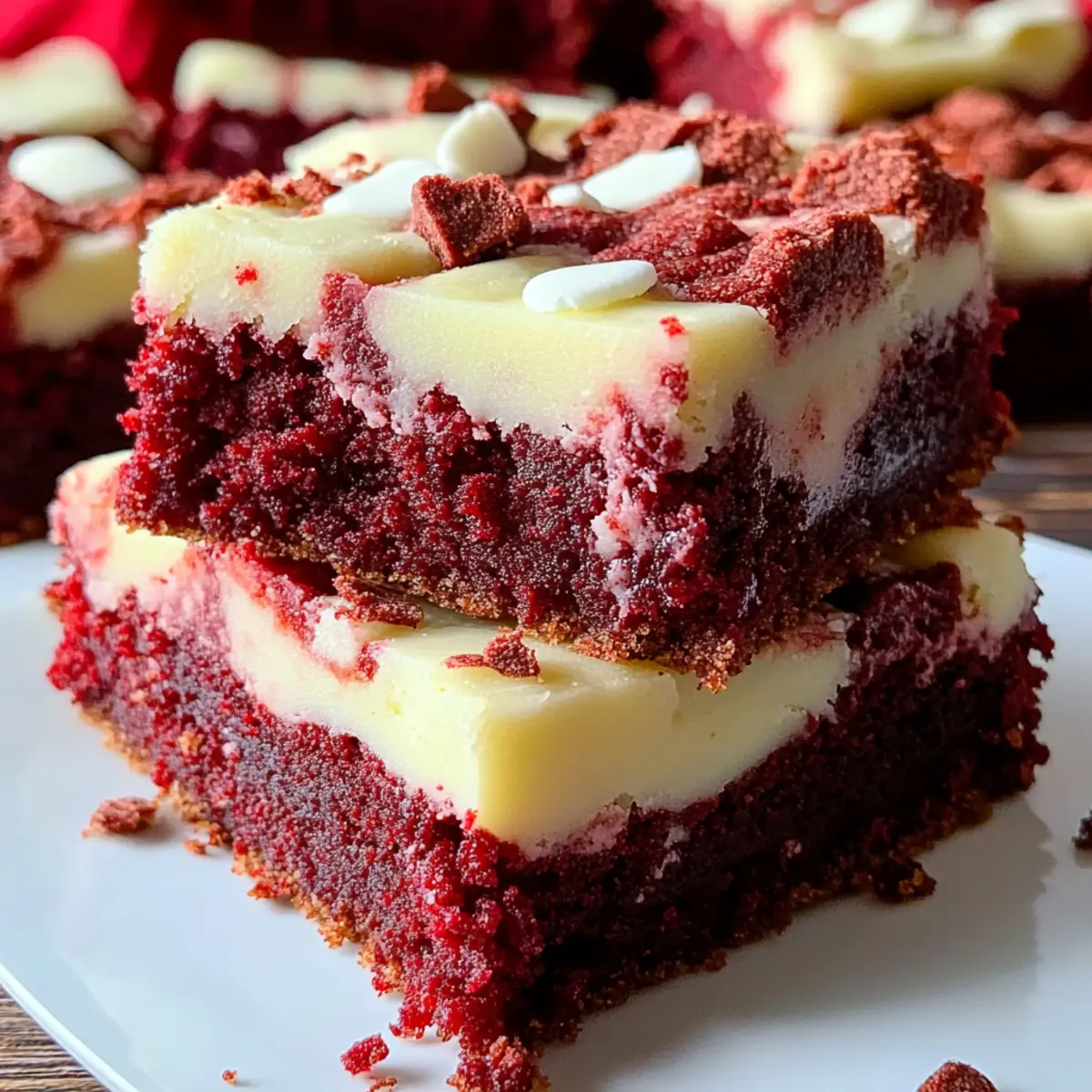 Red Velvet Cookie Bars