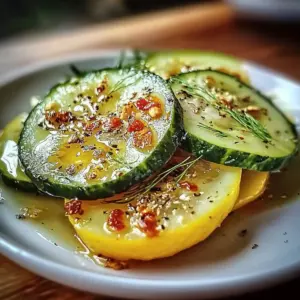 Refreshing Crispy Cucumber Snack with Tangy Lemon Drizzle