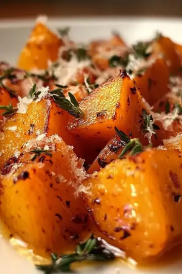 Roasted Sweet Potatoes with Garlic and Parmesan