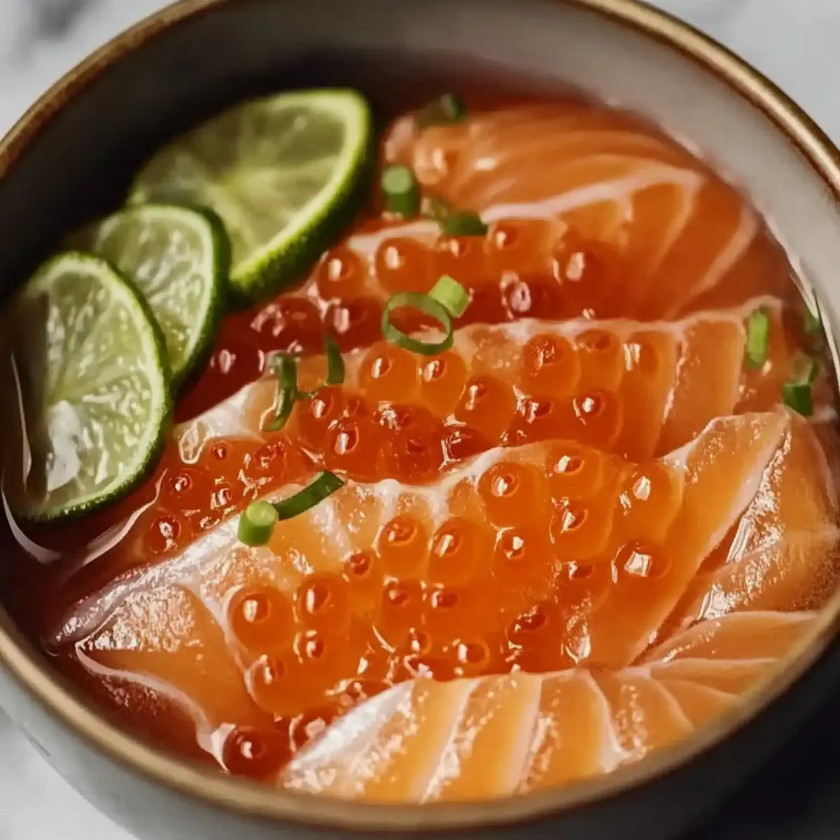 Salmon Crudo with Citrus Soy Dressing