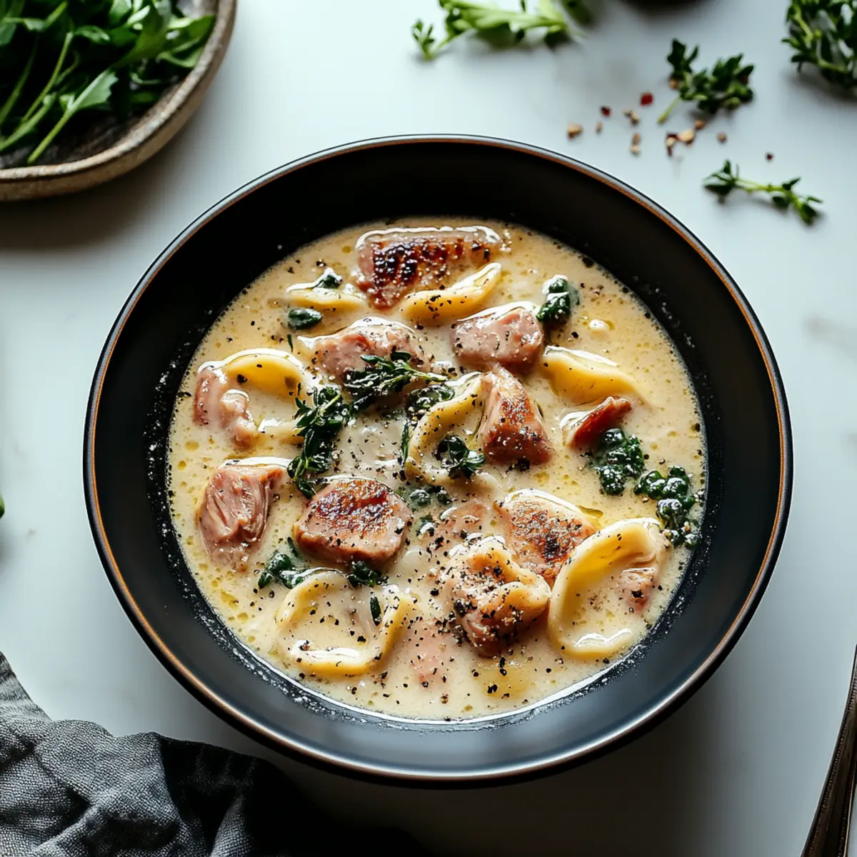 Sausage Tortellini Soup