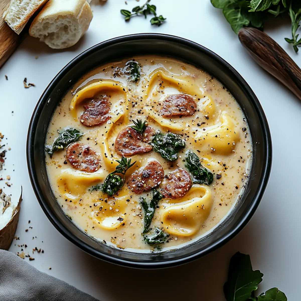 Sausage Tortellini Soup