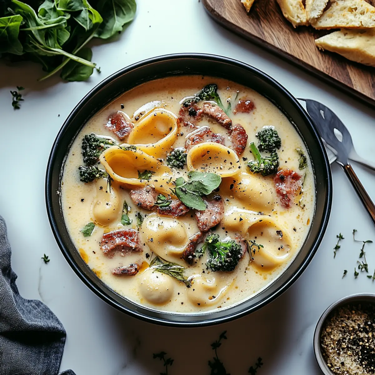 Sausage Tortellini Soup