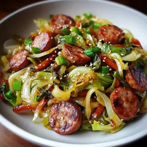 Sausage and Cabbage Stir Fry