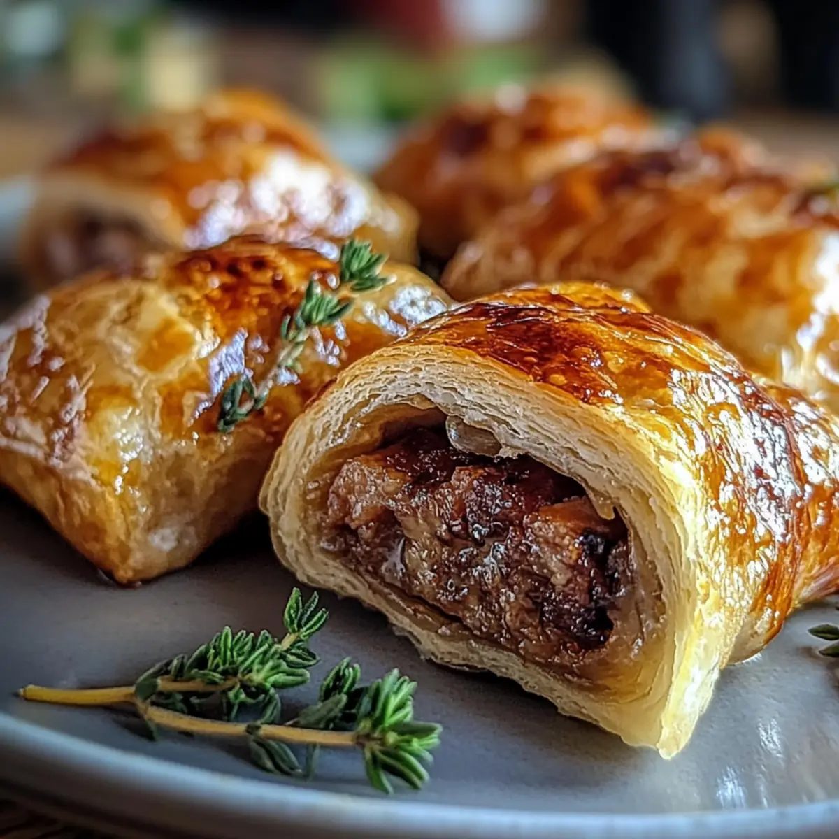 Savory French Onion Sausage Rolls