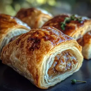 Savory French Onion Sausage Rolls