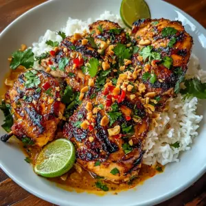 Spicy Thai Grilled Peanut Chicken