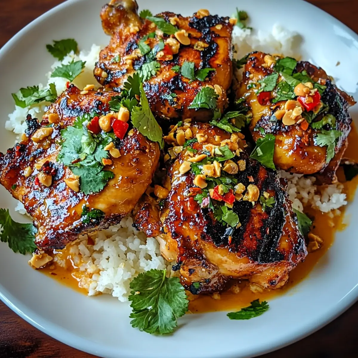 Spicy Thai Grilled Peanut Chicken
