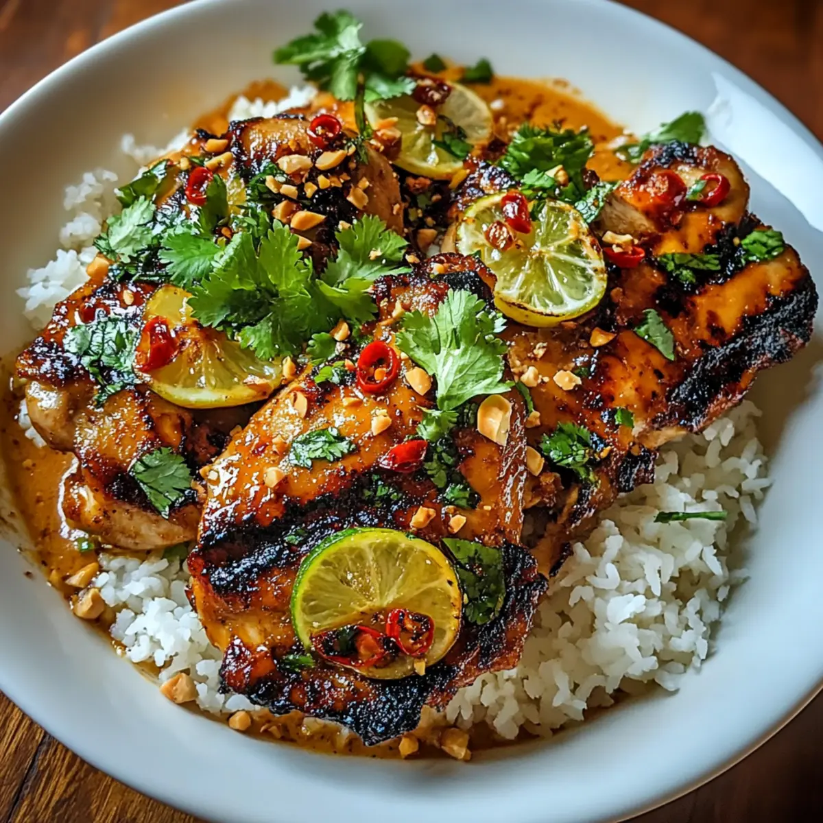 Spicy Thai Grilled Peanut Chicken