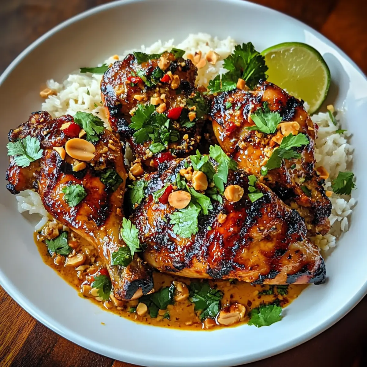 Spicy Thai Grilled Peanut Chicken