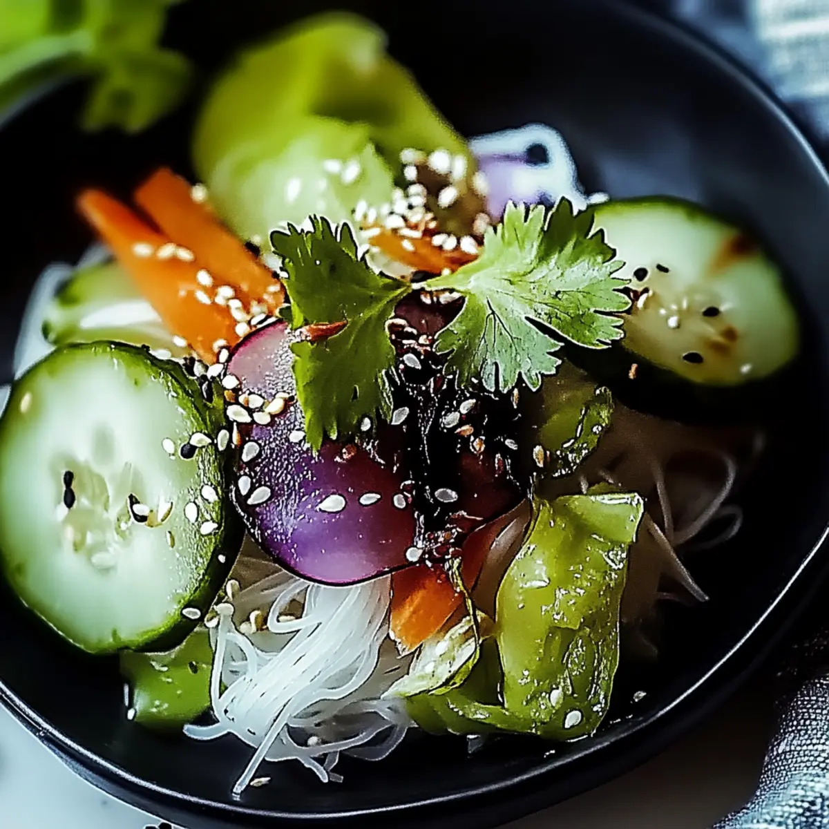 Spring Roll Salad with Spicy Ginger Dressing