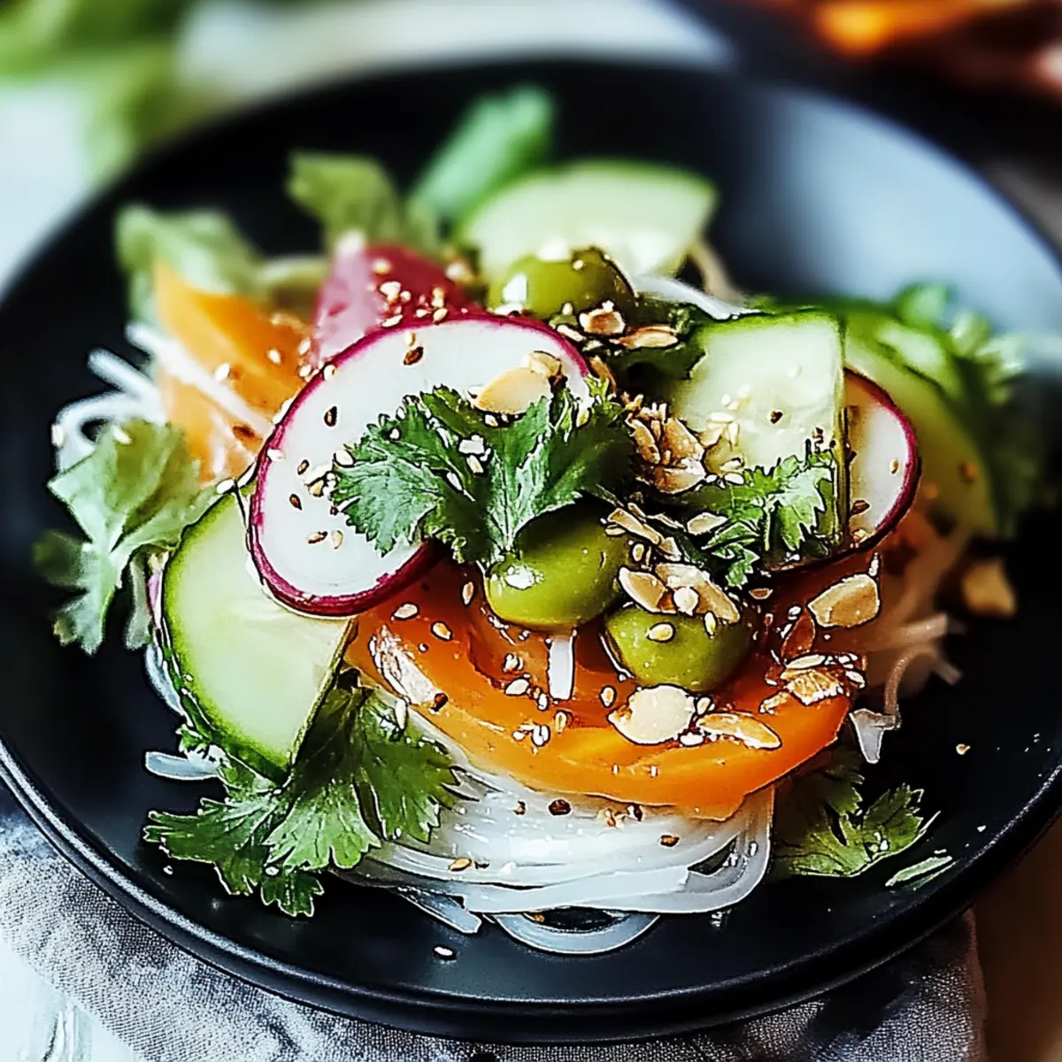 Spring Roll Salad with Spicy Ginger Dressing