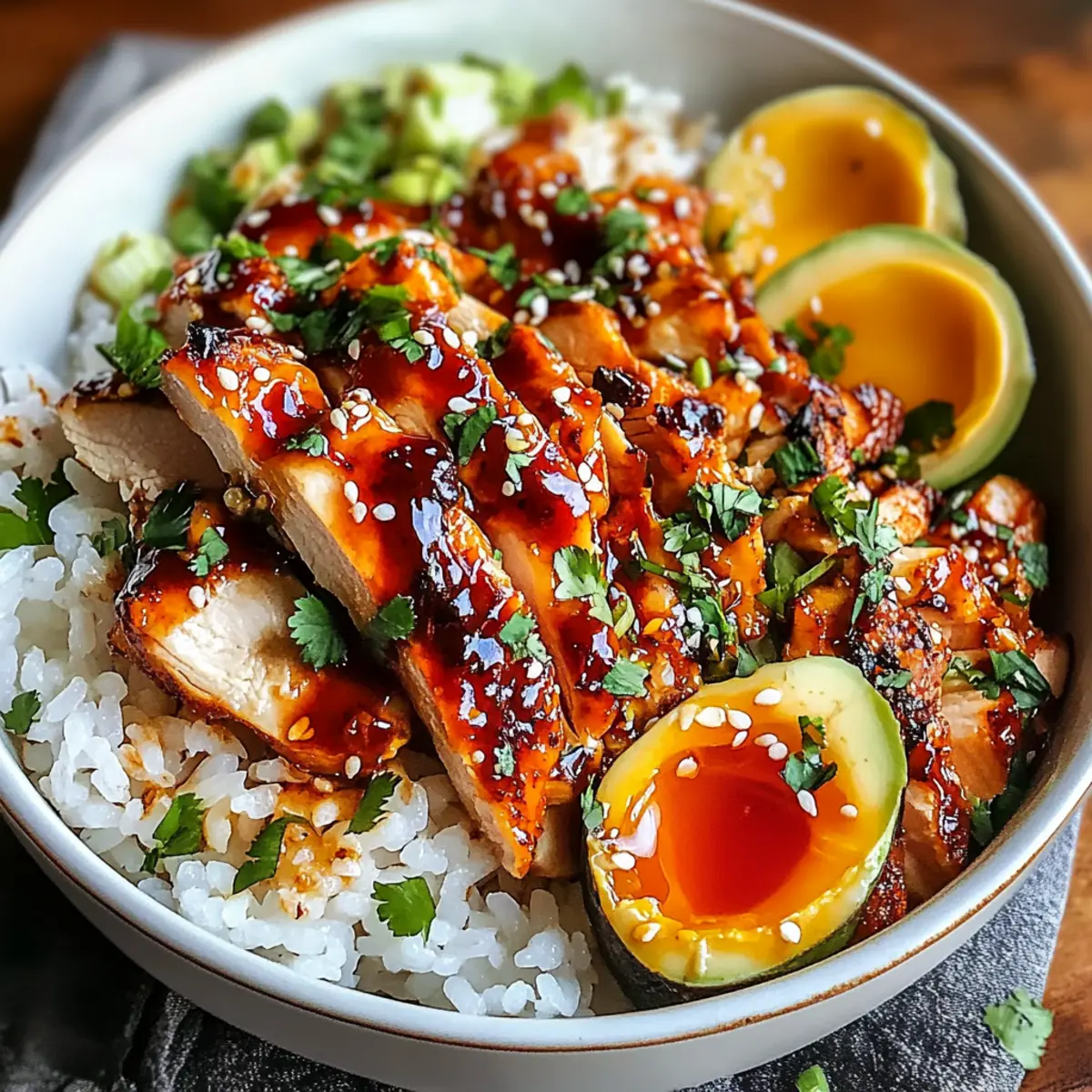 Sweet Chili Chicken Rice Bowls