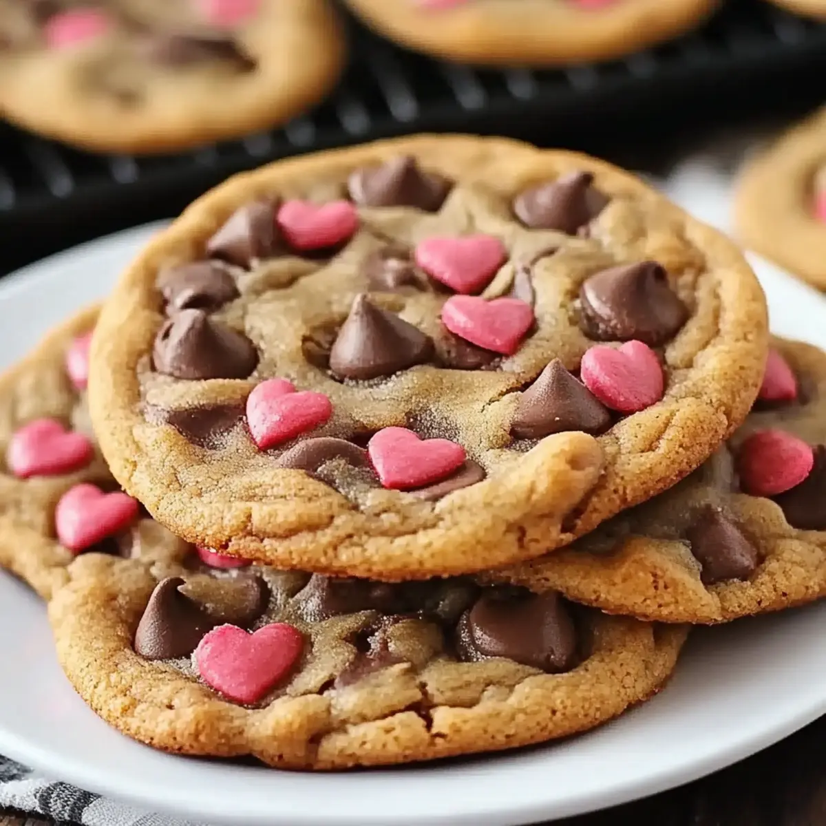 Valentine's Chocolate Chip Cookies