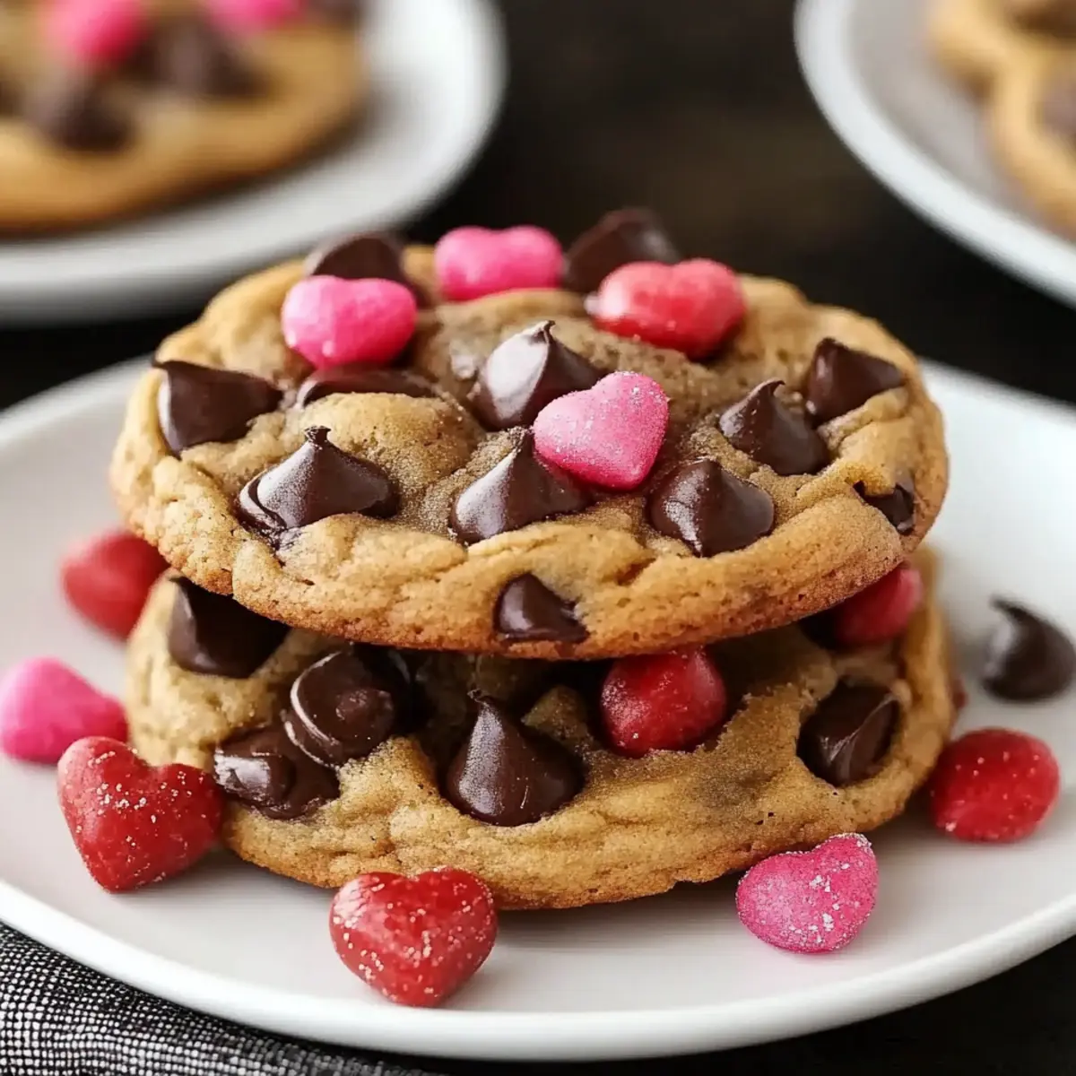 Valentine's Chocolate Chip Cookies