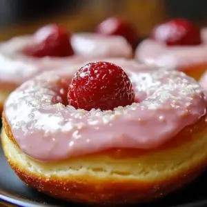 Valentine's Day Strawberry Donuts