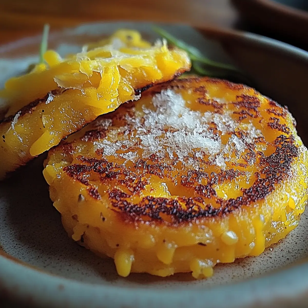 Venezuelan Sweet Corn Cachapas with Melty Cheese
