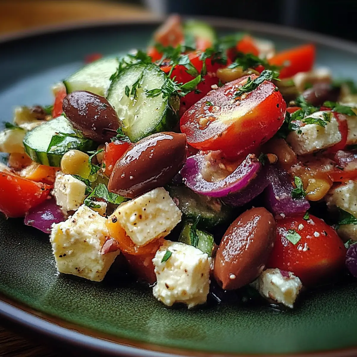 Vibrant Mediterranean Bean Salad With Feta