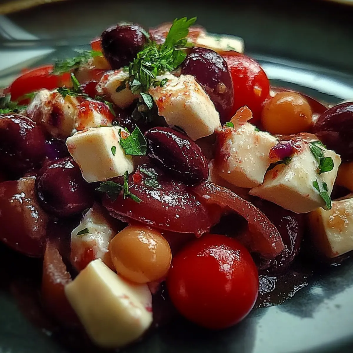 Vibrant Mediterranean Bean Salad With Feta