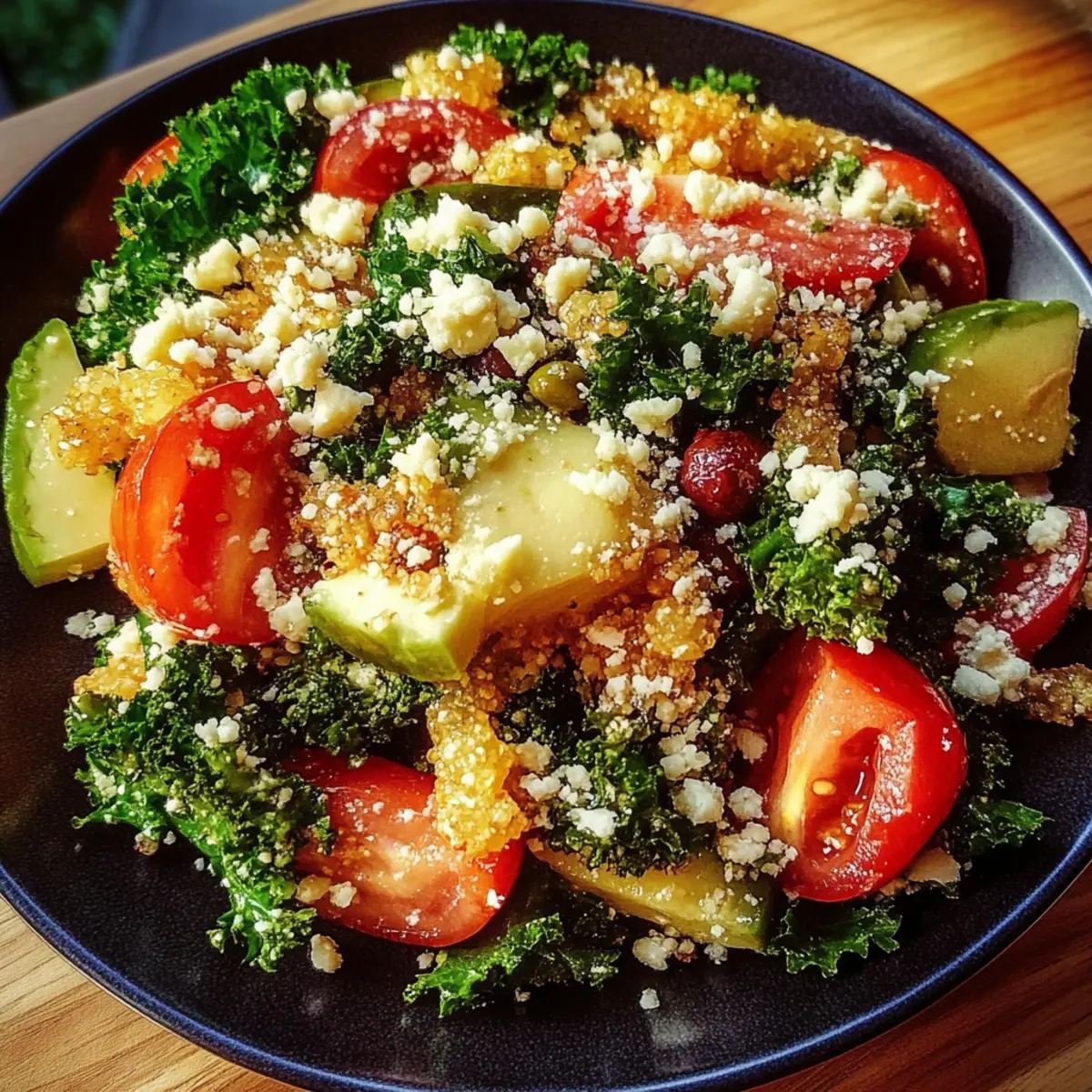 Zesty Quinoa and Kale Salad with Avocado Dressing