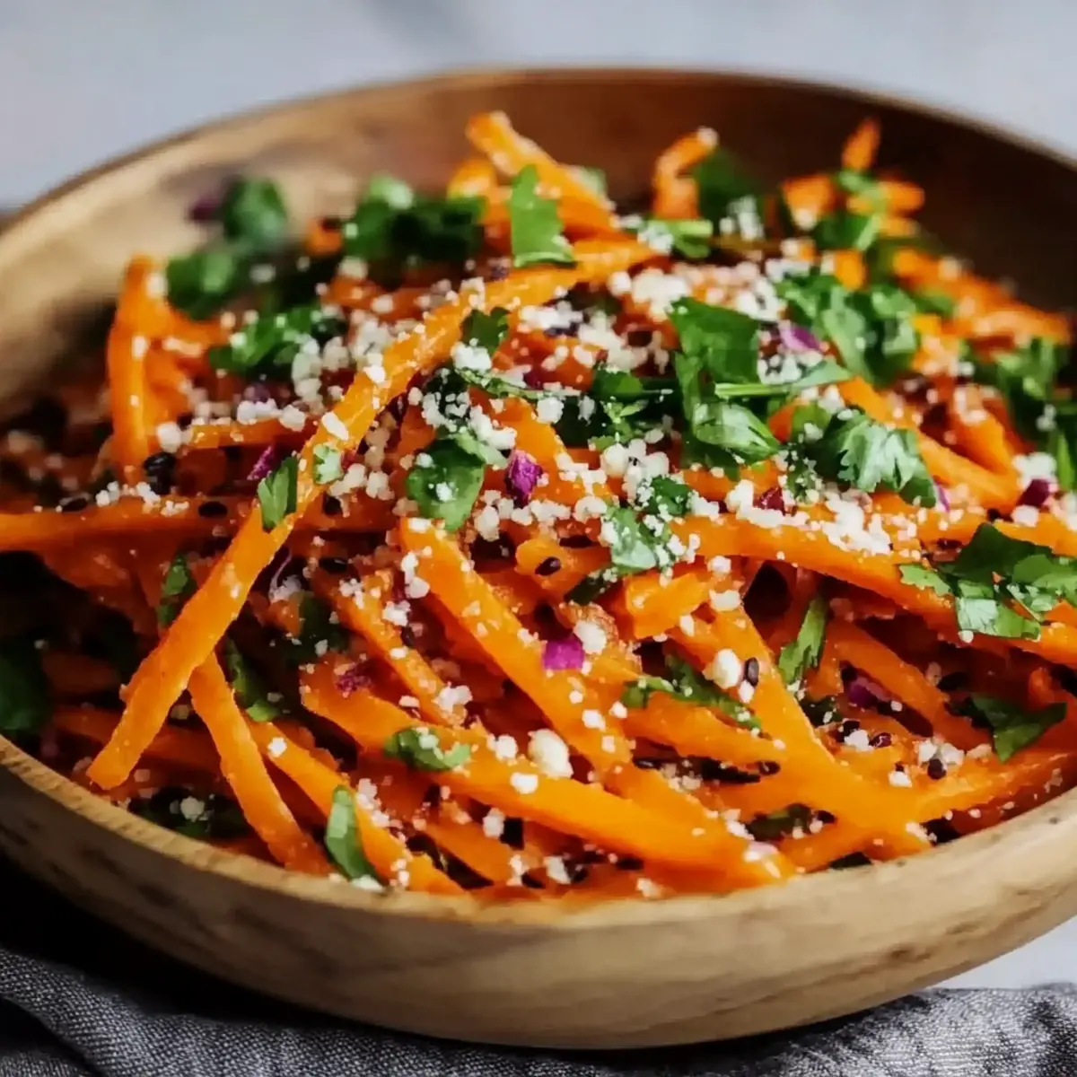 Asian Raw Carrot Salad