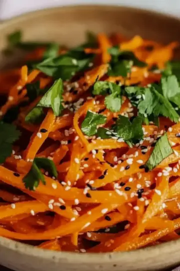 Asian Raw Carrot Salad