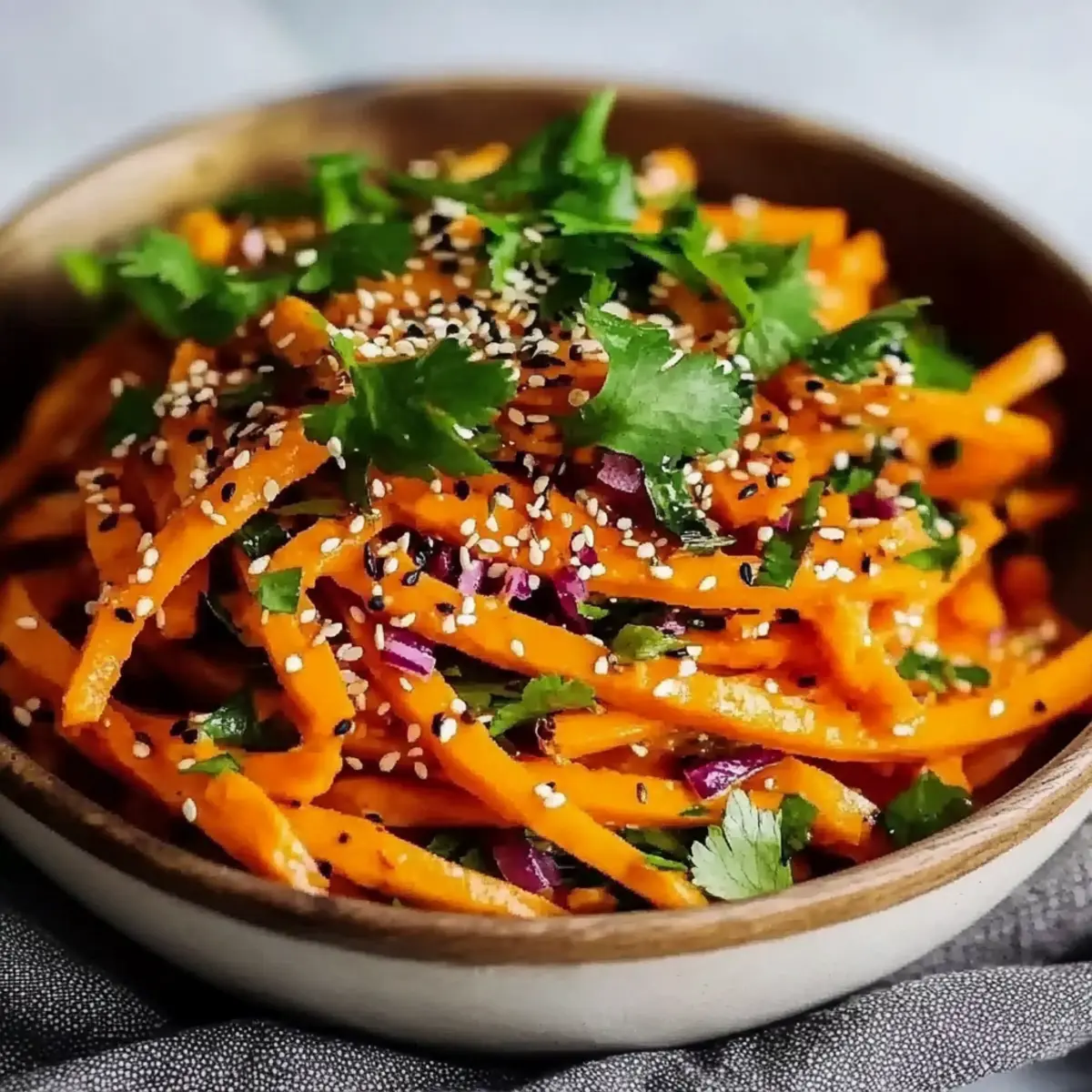 Asian Raw Carrot Salad