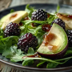 Blackberry Avocado Arugula Salad