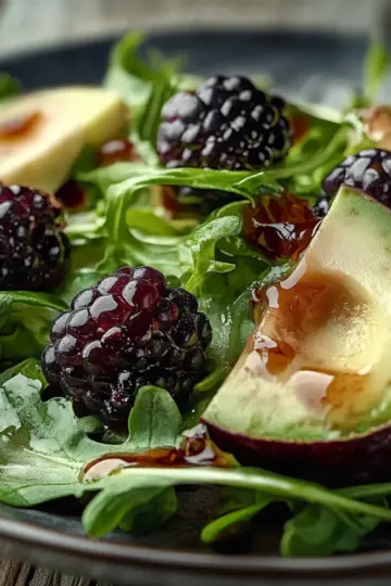 Blackberry Avocado Arugula Salad