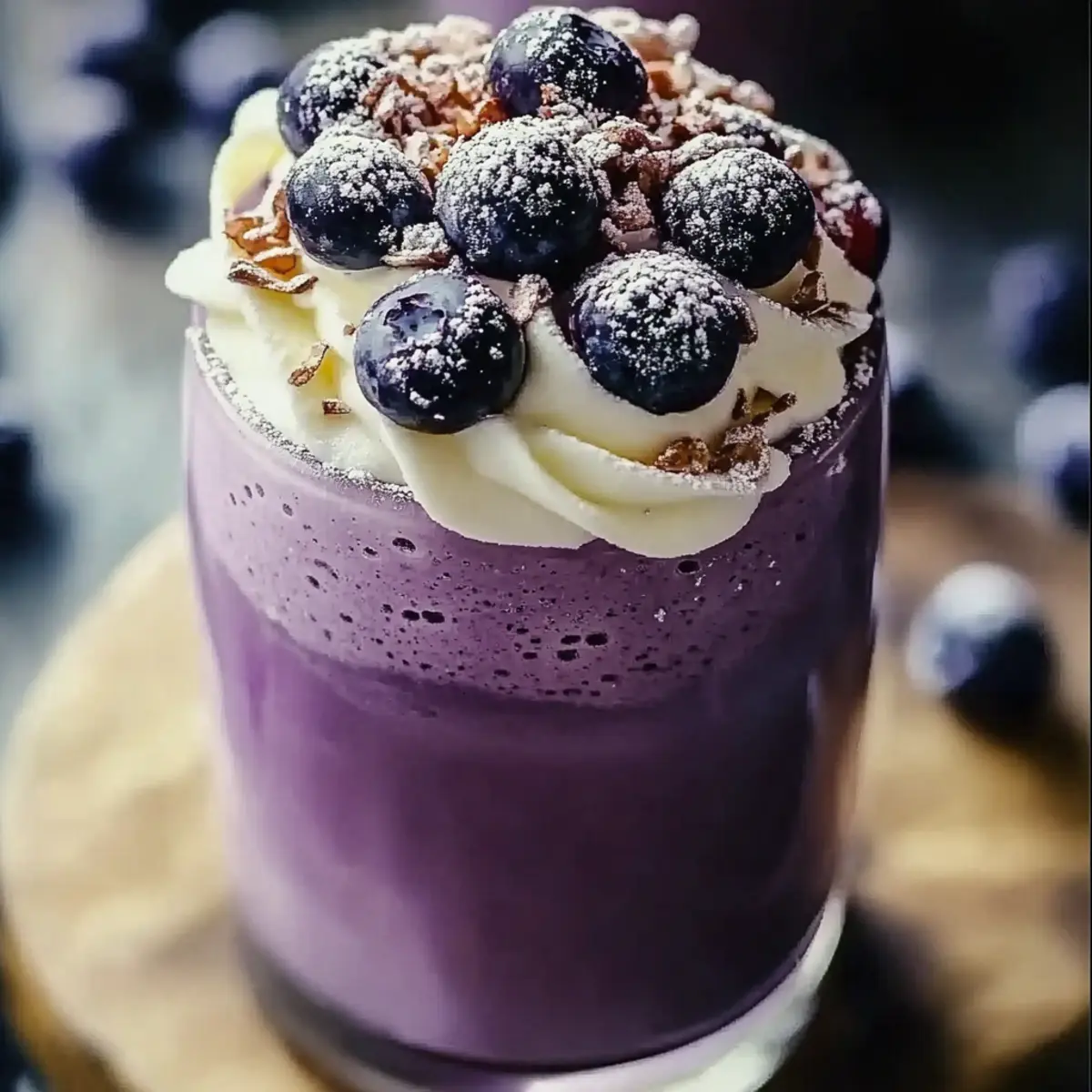 Blueberry Cheesecake Protein Smoothie