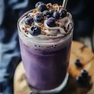 Blueberry Cheesecake Protein Smoothie