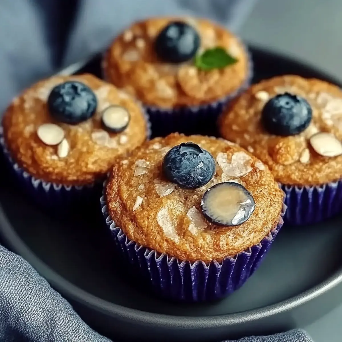 Blueberry Cottage Cheese Muffins