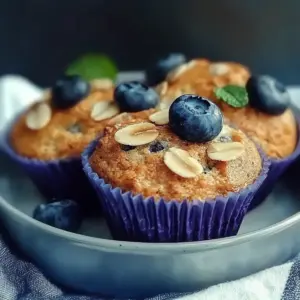 Blueberry Cottage Cheese Muffins