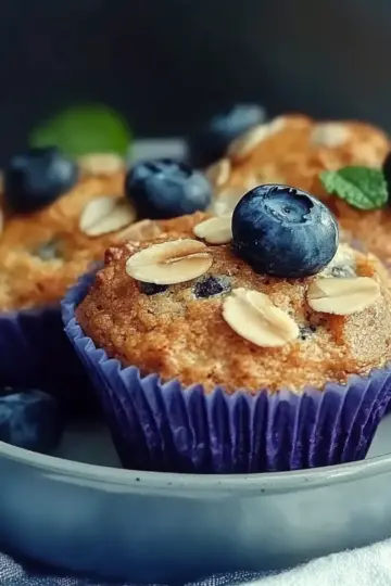 Blueberry Cottage Cheese Muffins