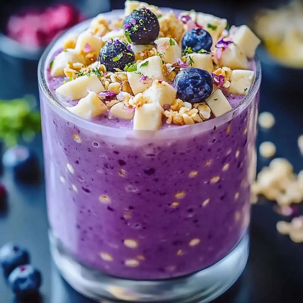 Blueberry Oatmeal Smoothie
