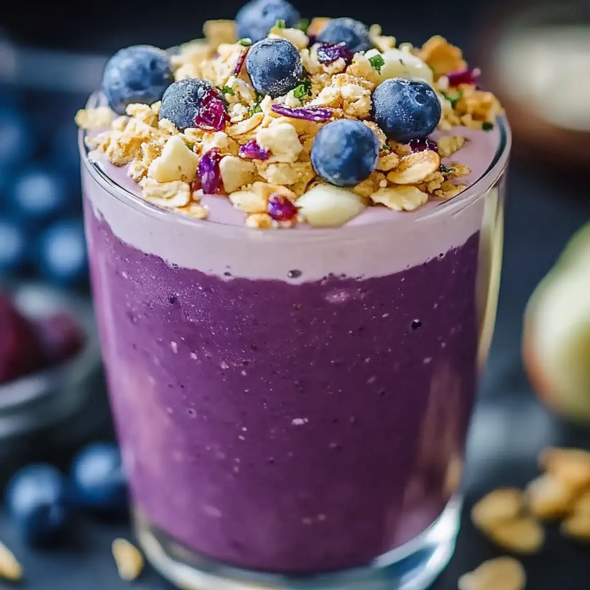 Blueberry Oatmeal Smoothie