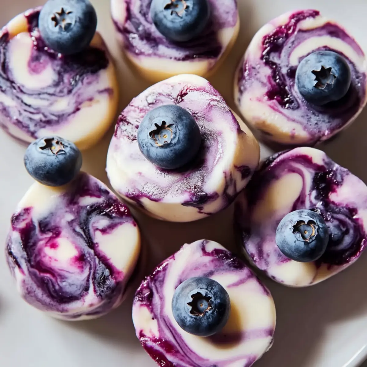 Blueberry Swirl Yogurt Bites