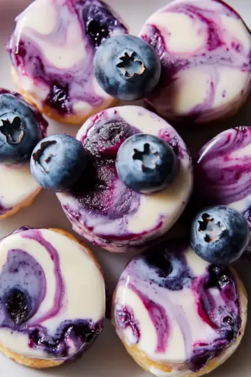 Blueberry Swirl Yogurt Bites