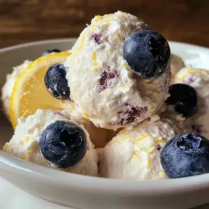 Blueberry and Lemon Zest Cottage Cheese Bites