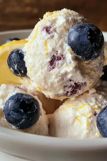 Blueberry and Lemon Zest Cottage Cheese Bites