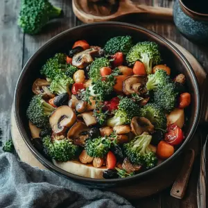 Broccoli and Mushroom Stir Fry