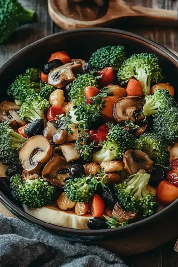 Broccoli and Mushroom Stir Fry