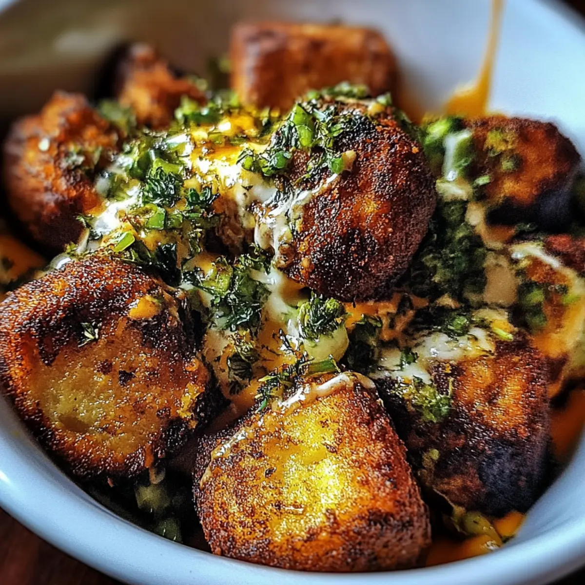 Buffalo Bites Bowl with Crispy Potatoes & Shaved Brussels