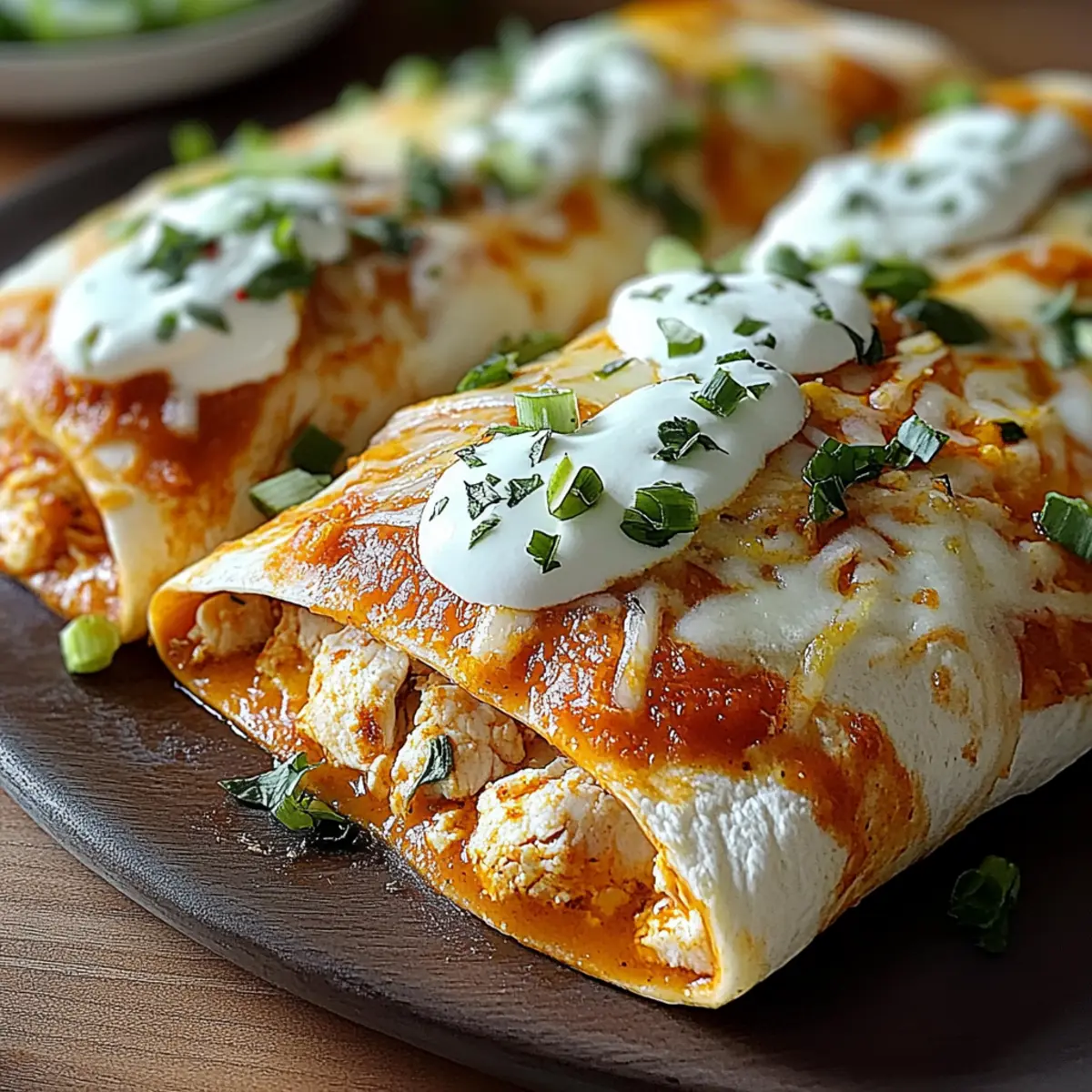 Cheesy Buffalo Chicken Burritos