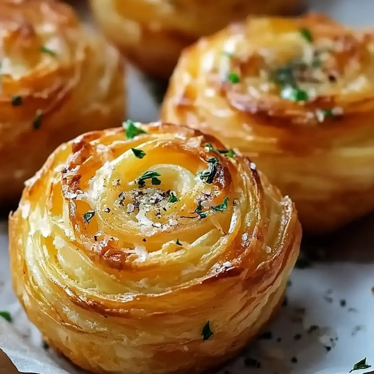 Cheesy Garlic Cruffins