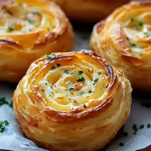 Cheesy Garlic Cruffins