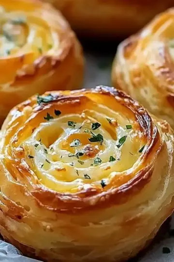 Cheesy Garlic Cruffins