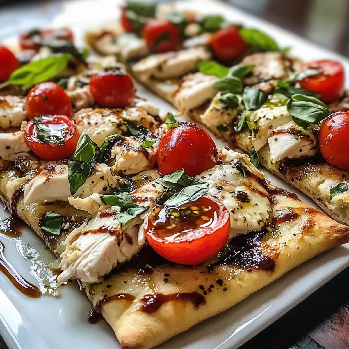 Chicken Caprese Flatbread
