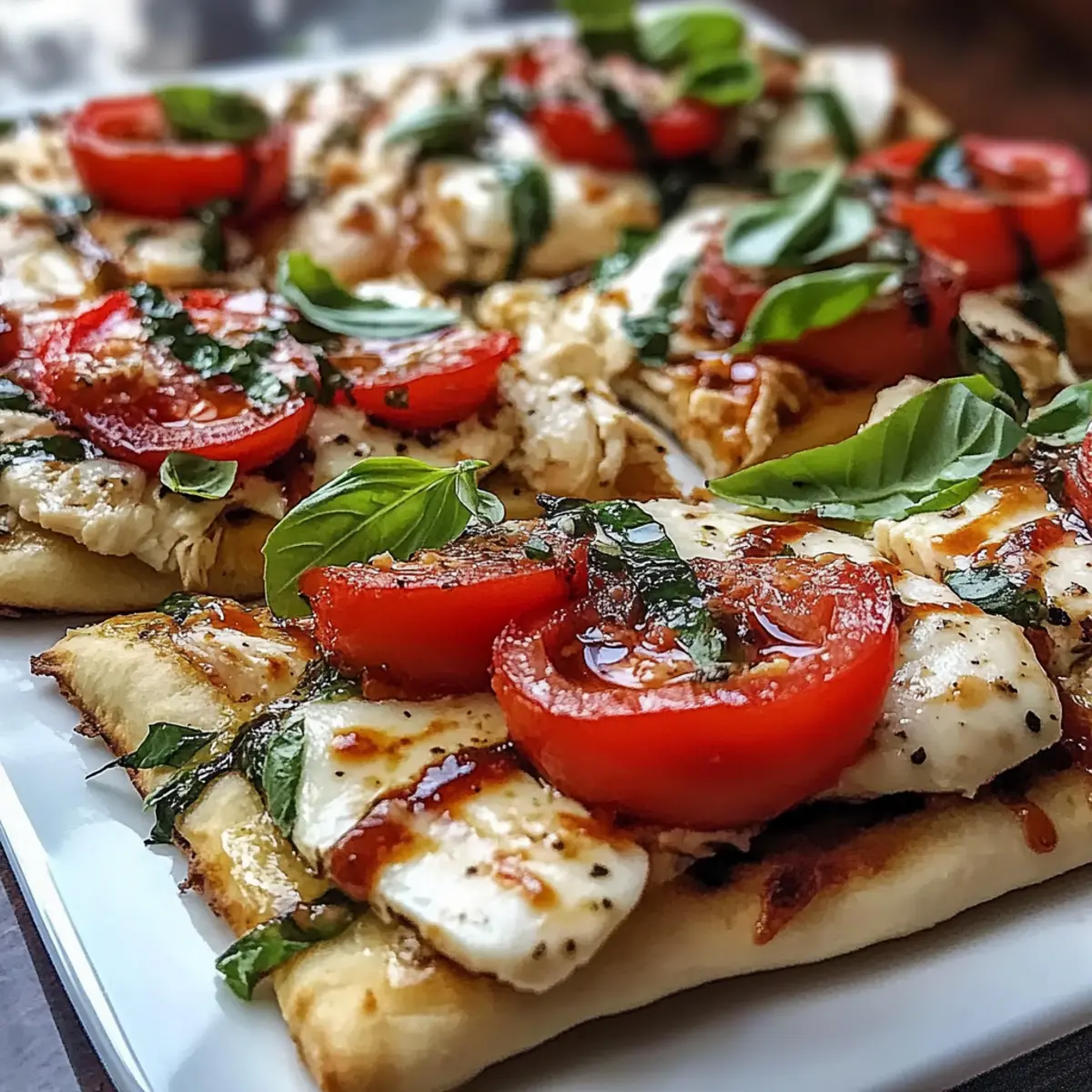 Chicken Caprese Flatbread